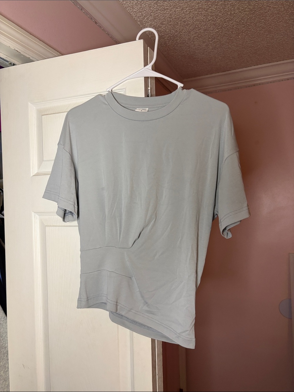 OGL Short Sleeve Crew Neck Tee in Light Blue
